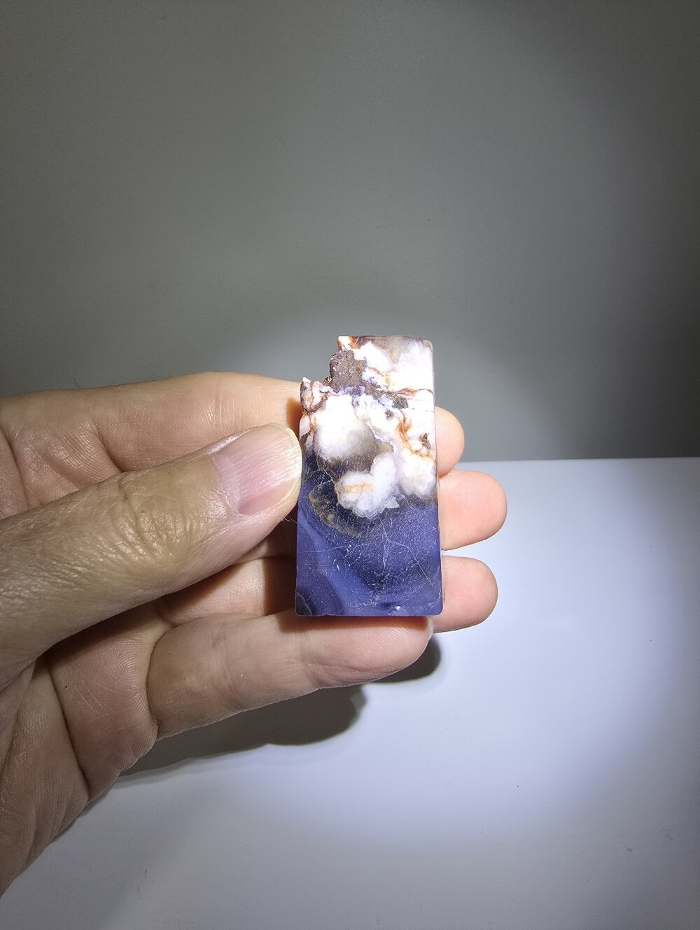 Blue Flower Agate Crystal Freeform #N